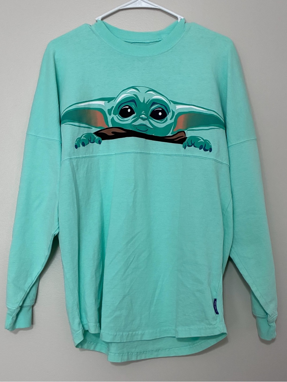 NWT! Disney Parks Mandalorian Star Wars Baby Yoda Spirit Jersey, Size XS